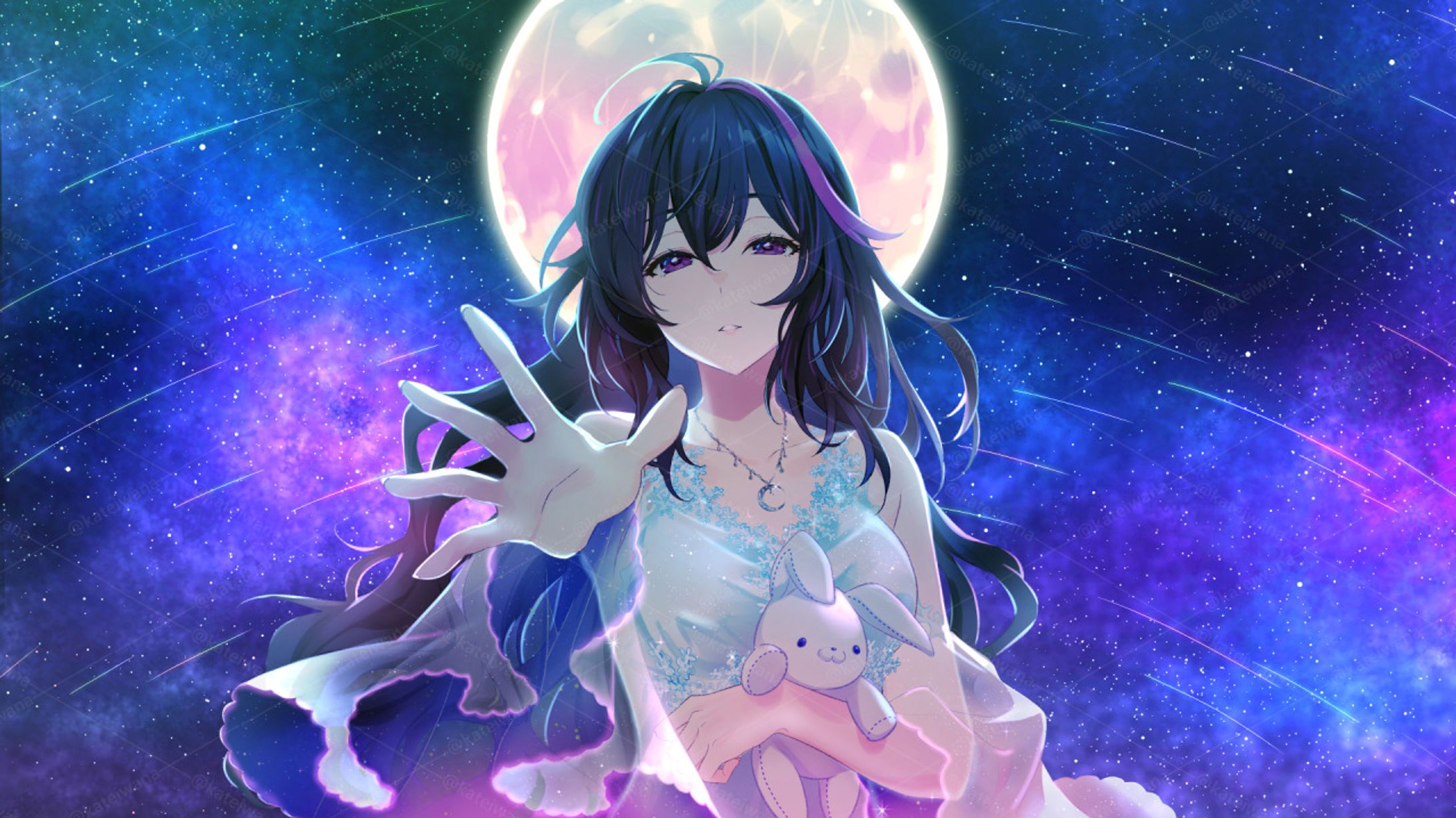 YouTube用イラスト／VTuber 月城美雪様 -1