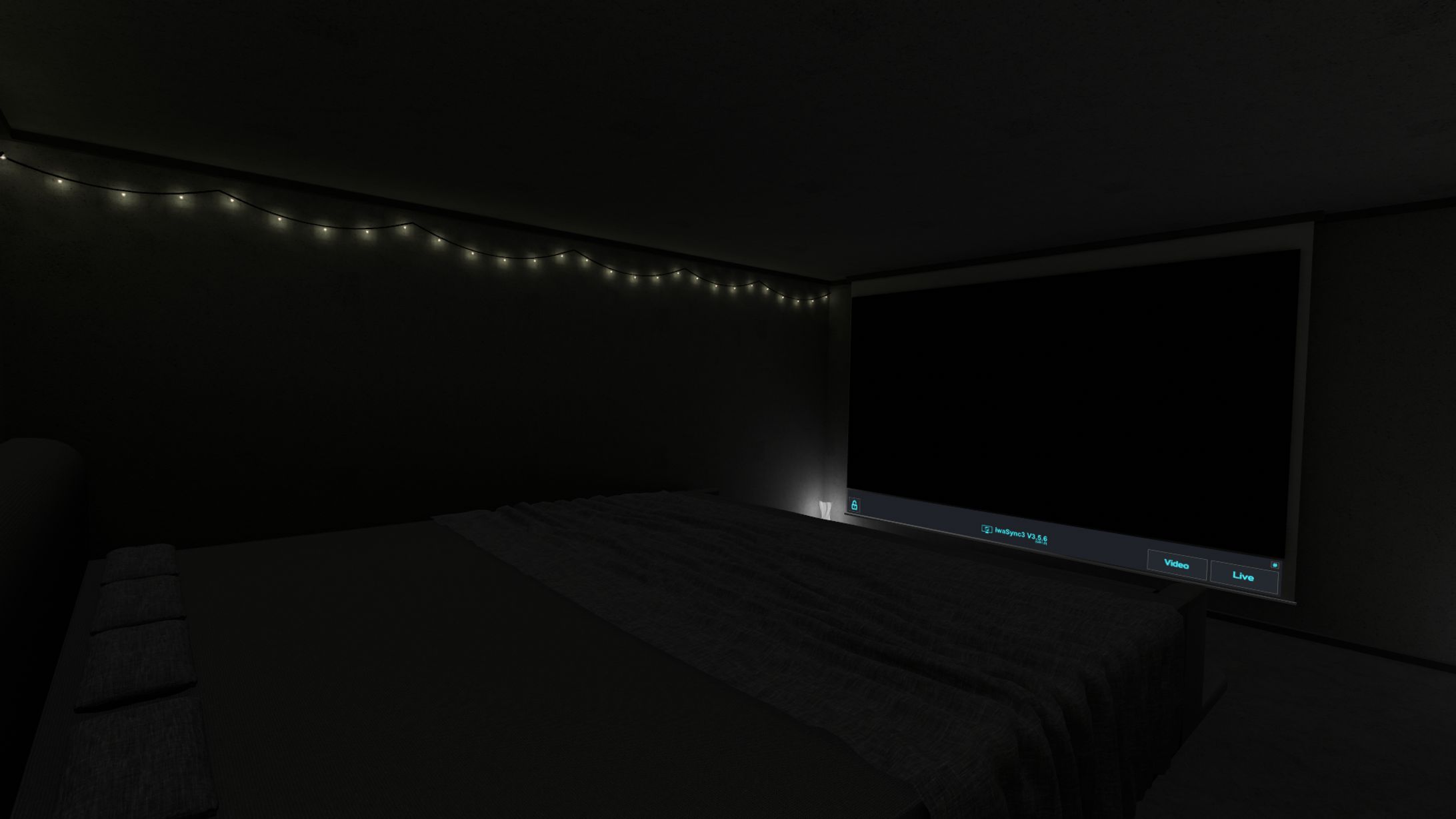 コンクリート造視聴室 - Monotone Video Room-1