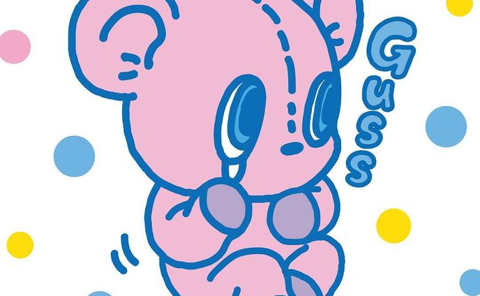 Nakuma
#泣く
#くま
#CHEBLO
#bear
#cry
#pink
#ピンク
#水玉
#colorful
#polkadot
#カラフル
#かわいい
#cute
#pretty
#Picture
#イラスト
#絵
#blue