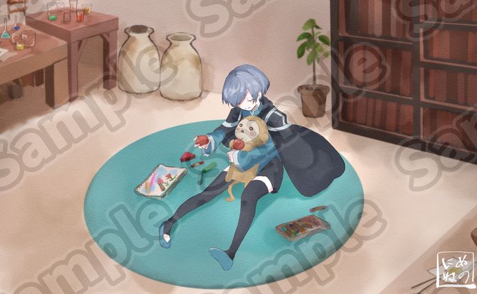 ご依頼品　浅縹スイ様　「サルでもわかる/アゴアニキ」歌ってみたイラスト・動画