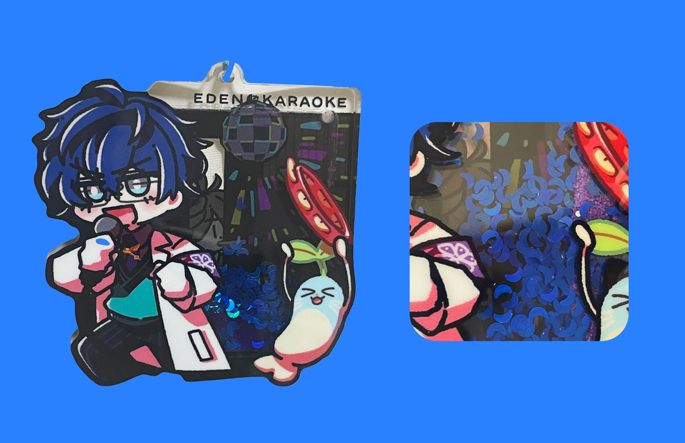 オイルグリッター入りアクキー-1