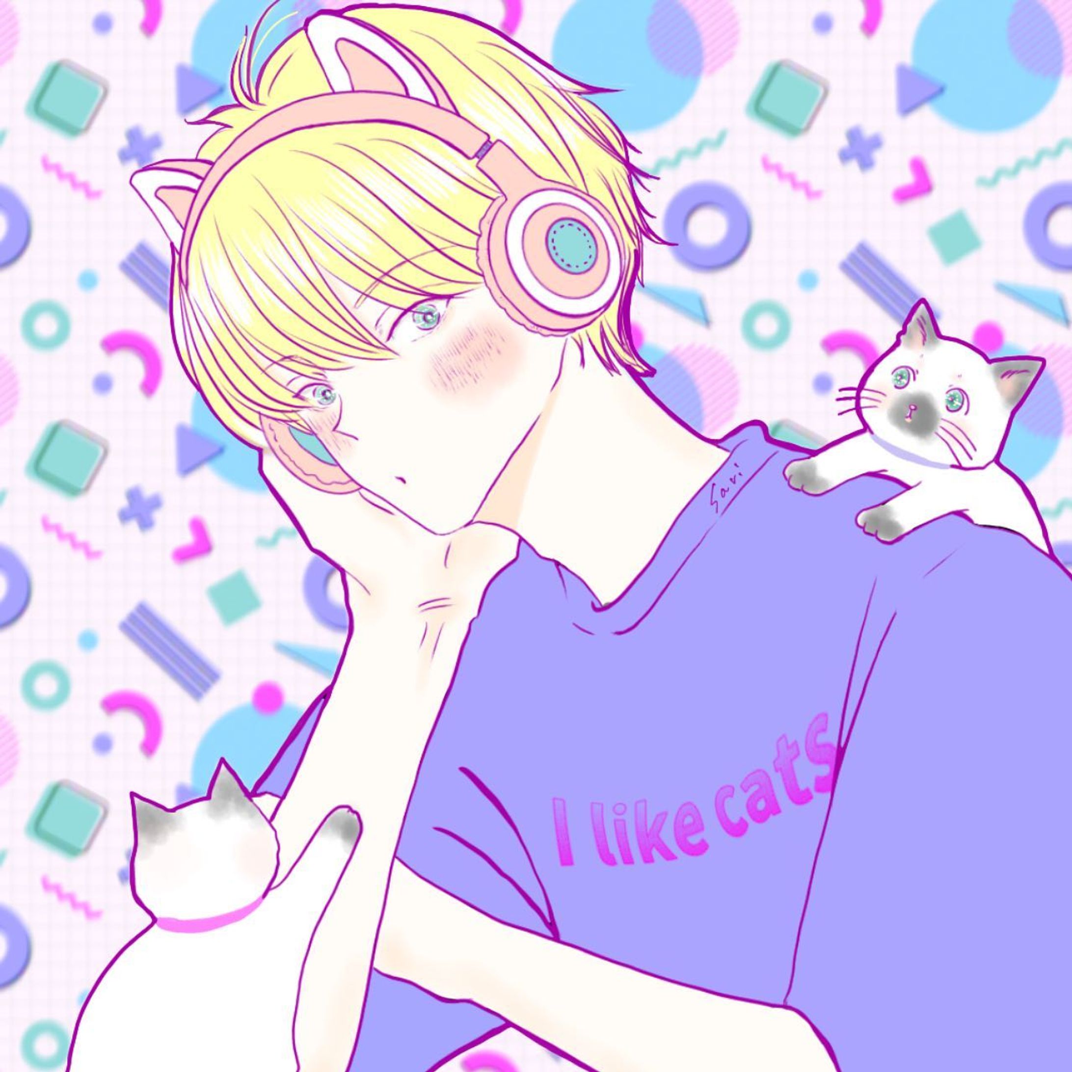 I like cats ⸜❤︎⸝‍

気分を上げてカラフルに。。

休み中、久々じっくりアイビスの素材巡り（？）をしていましたら、
とにかく色々増えていてびっくりしました👀

せっかくなので、普段使わないような素材を取り入れて描いてみる事に。

あと…ヘッドホンを検索していましたら、
猫耳ヘッドホンを見つけてしまい。
あらあら可愛い…🥹

私が買ってつけたら
どう考えたってアレなんで…←
絵に描いてみた次第です。

普段使わない色や素材でしたので迷いに迷い…
人が見たら引くほど色違いパターンを
沢山作ってしまいました。（優柔不断）

そしたらもう何が良いかわからなくなり笑
結局振り出しに戻って笑
最初考えた2枚だけ載せてみます。。

ではでは
沢山の中から見つけて下さり本当に有難うございます！

昨日は久々の仕事で一気に現実でした！
今日も自分のペース大事にしていきましょう。

#ilikecats 
#猫耳イヤホン 
#アイビスペイント練習中 
#猫と男の子 
#猫好きな方と繋がりたい 
#popillustration 
#カラフルイラスト 
#創作イラスト
#男の子イラスト 
#創作男子 
#男子イラスト 
#創作男子イラスト 
#男の子を描くのが好き 
#boysillustration 
#創作漫画
#可愛い男の子 
#絵描きさんと繋がりたい 
#イラスト好きな人と繋がりたい 
#漫画好きな人と繋がりたい 
#軽美術部 
#軽美術部のみんなでフォローし合おう 

#anipiccom 
#creatorsfile 
#potofu 

@keivi.jp
@creatorsfile 
@anipraillustration-1