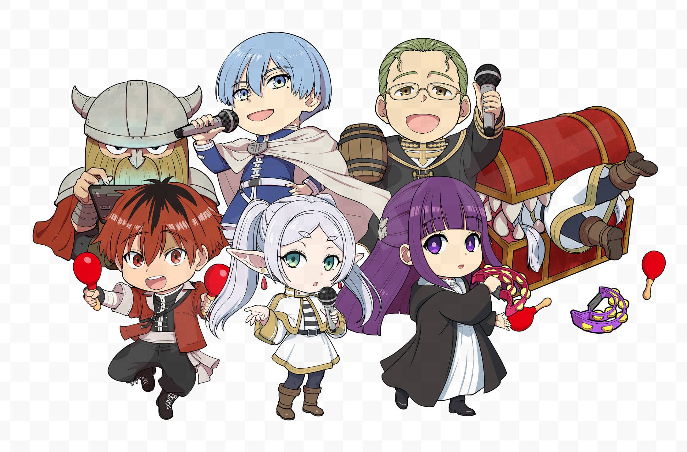 「葬送のフリーレン×ジャンカラ」ディフォルメイラスト-1