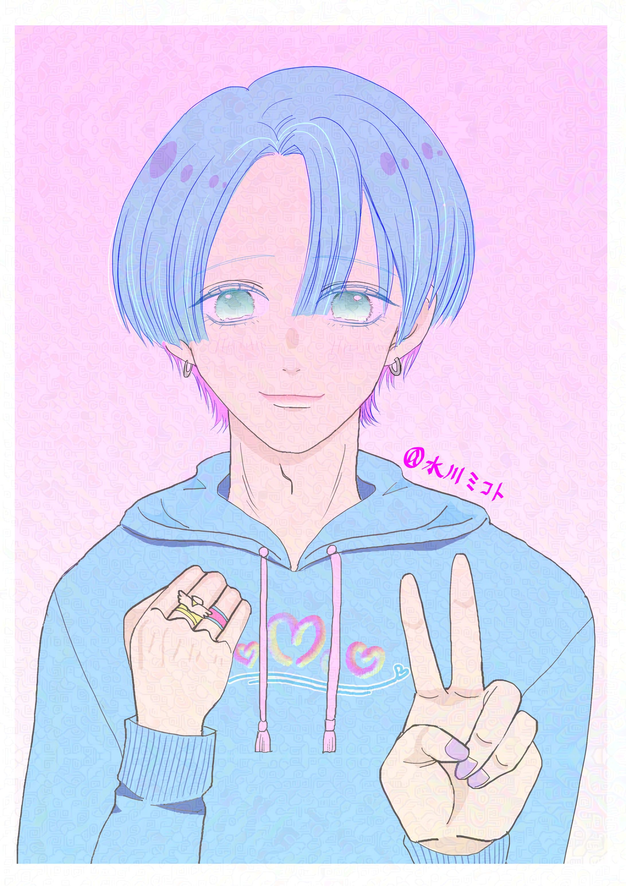 最初の頃に描いたオリジナルイラスト(1)-1