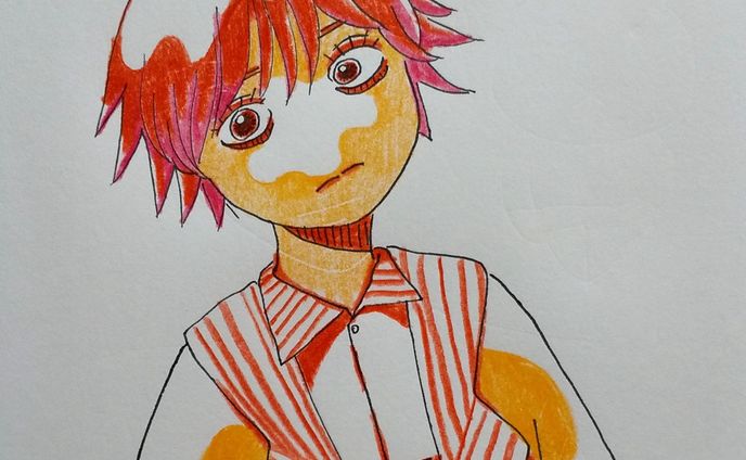 とがった女の子