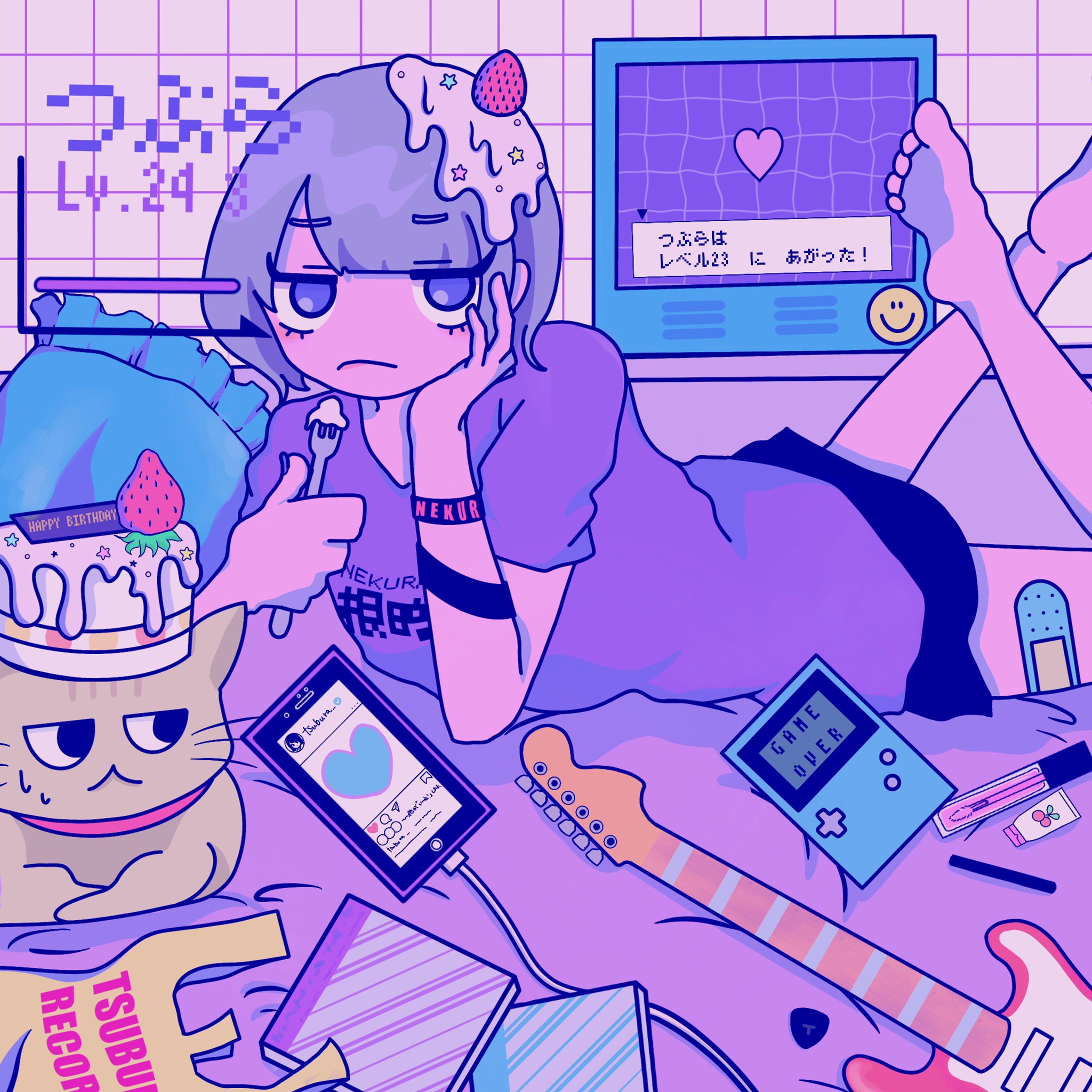 つぶら　生誕祭グッズイラスト-1