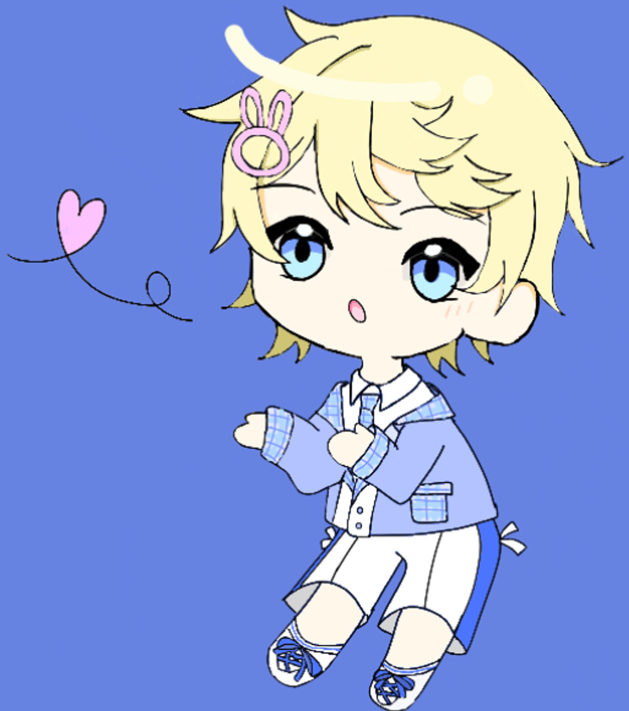 青鹿ヒナタ様/ミニキャラ（FA）-1