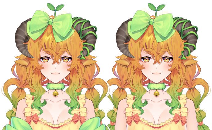 「芽々のれん」様／VTuber立ち絵イラスト