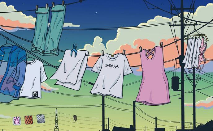 illustration、広告