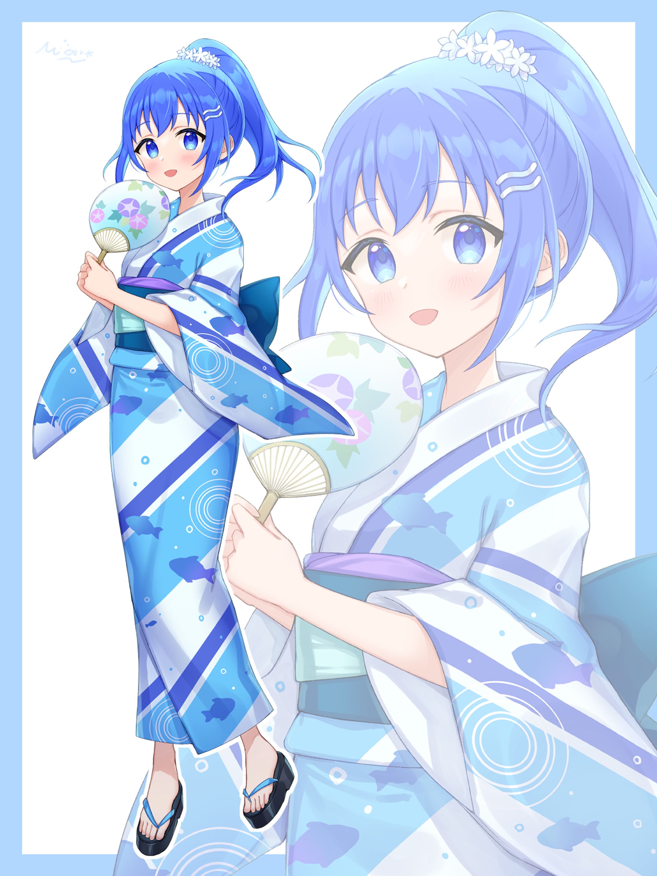 富貴桜華様 浴衣立ち絵 / 活動用イラスト-1