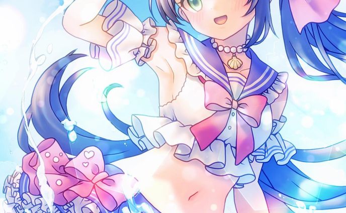 水着、オリジナルイラスト