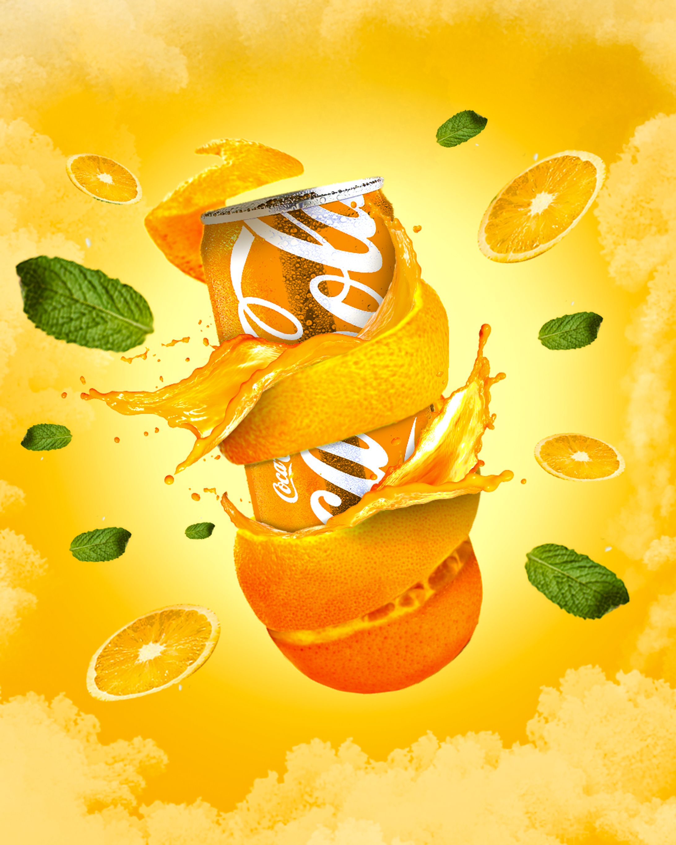 Poster Design - Coca Cola Orange-1