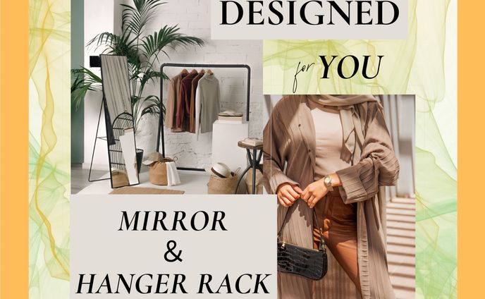 MIRROR＆HANGER RACK