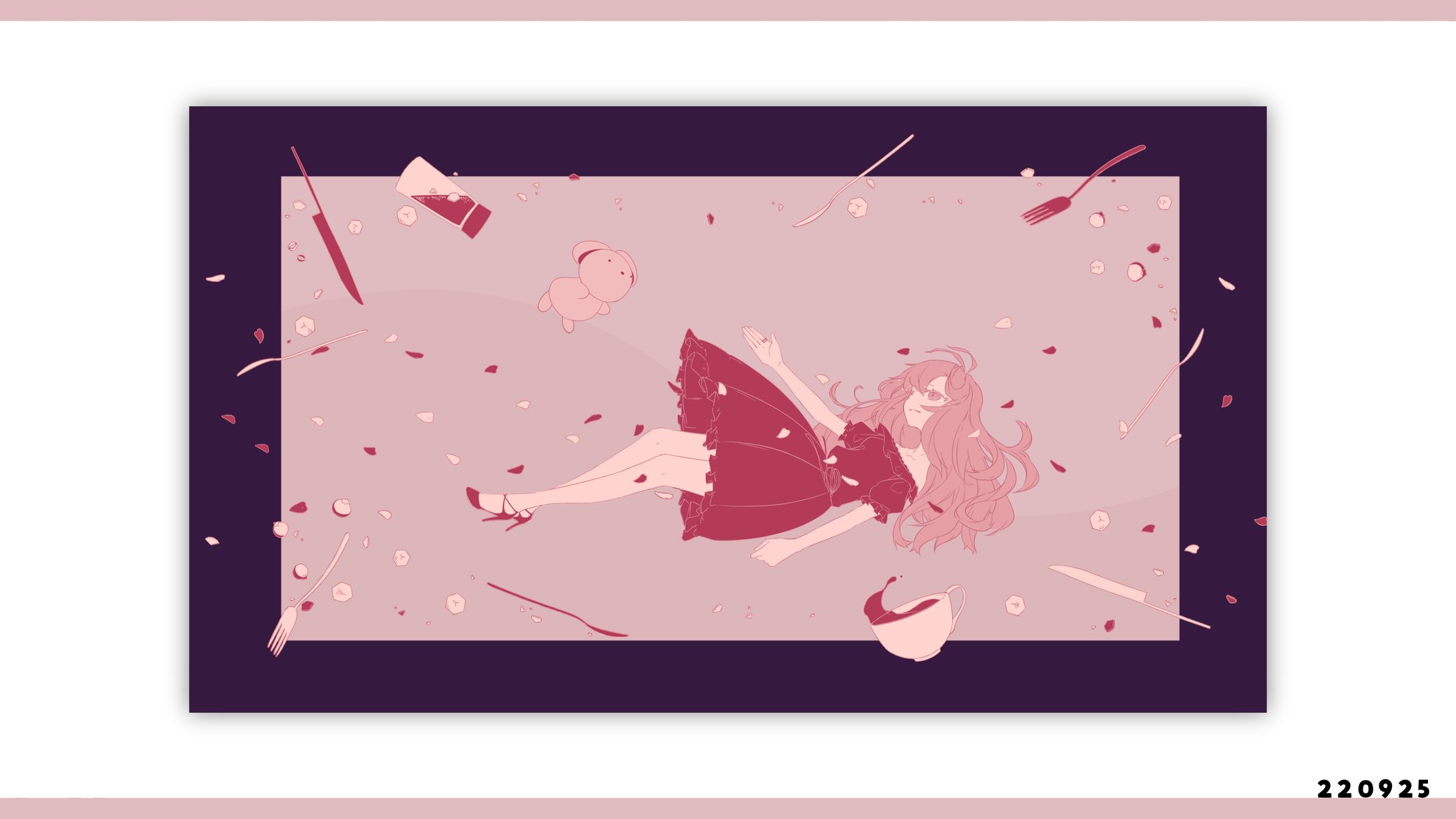 有機酸『カトラリー』カバーMVイラスト／桜桃 様-1