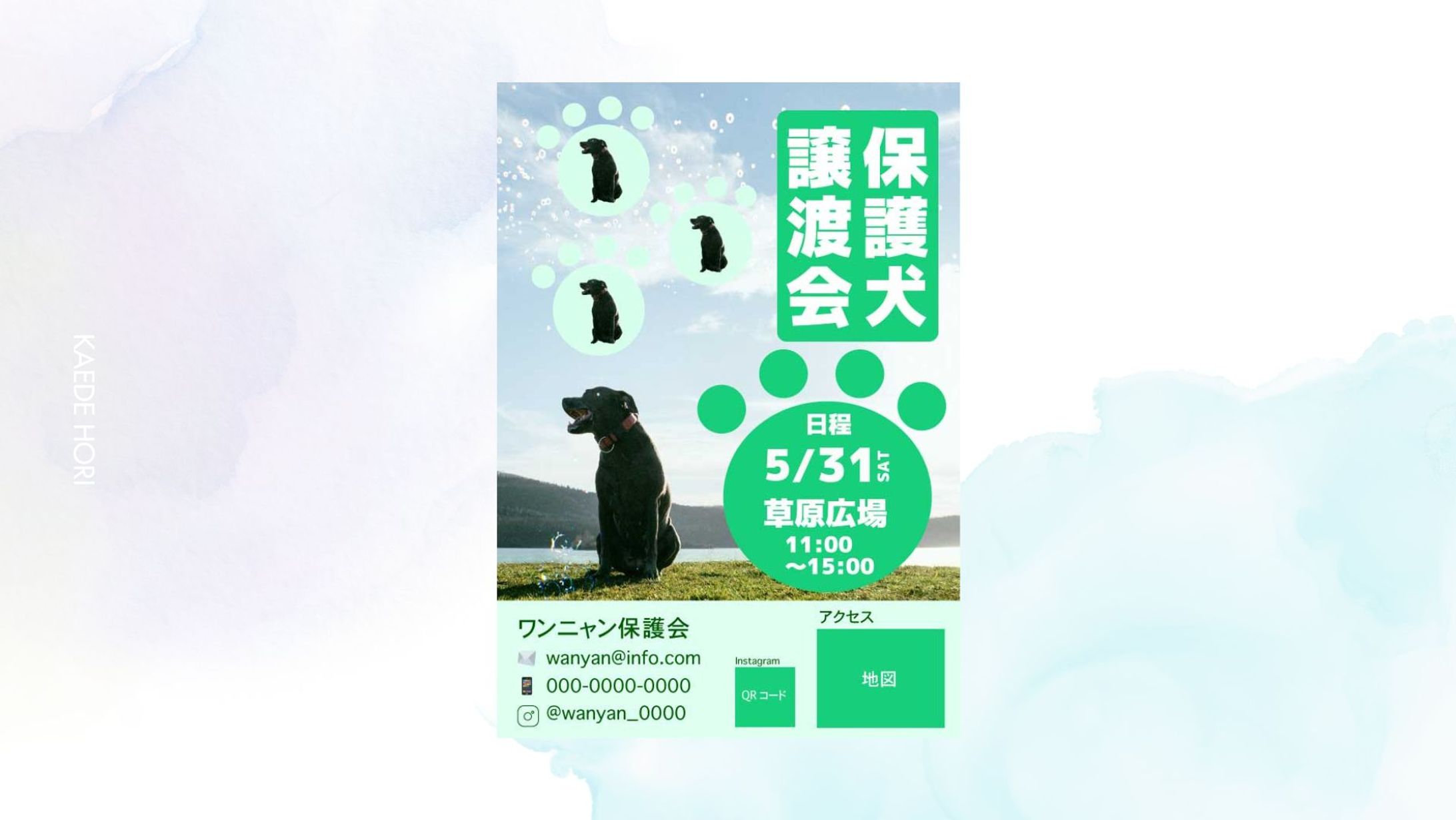 保護犬 譲渡会 チラシ-1