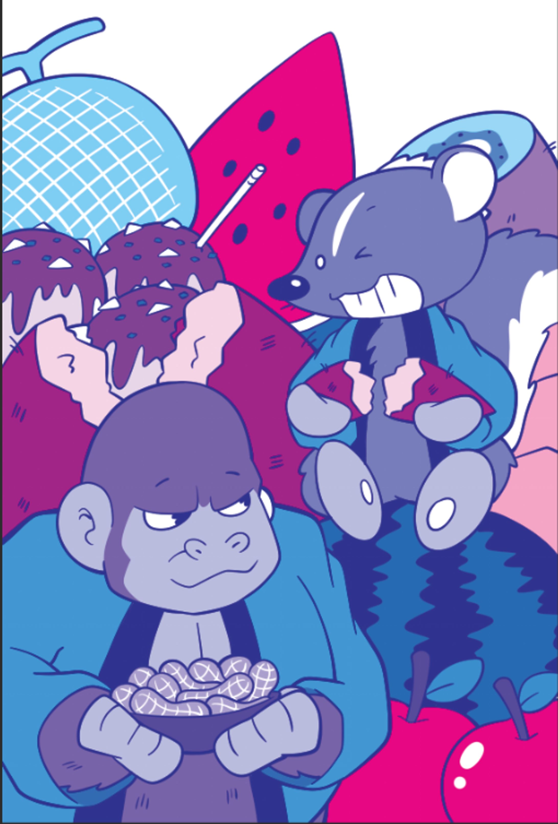 パズル雑誌 挿絵 食べ物-1