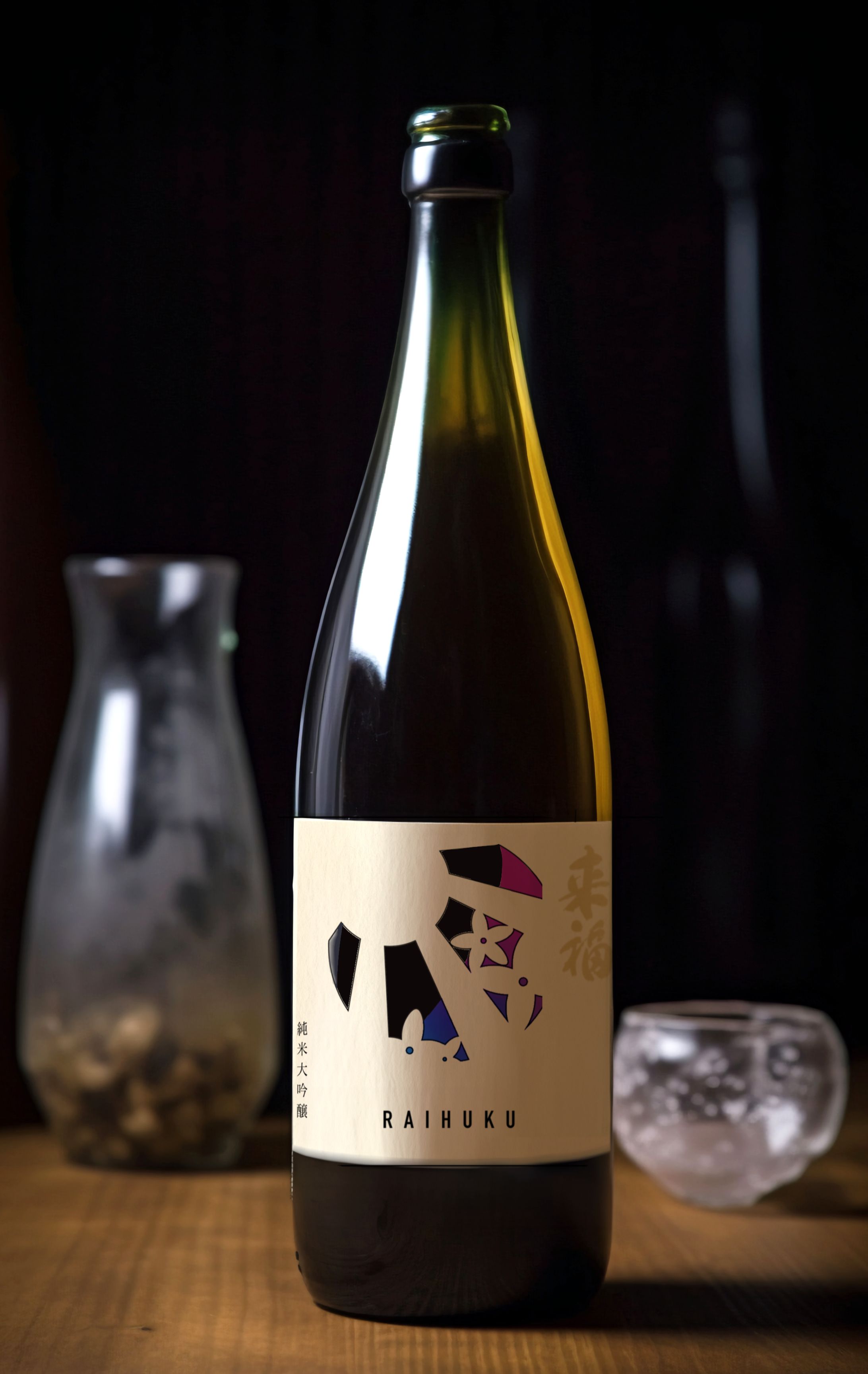 来復酒造　花酵母の日本酒　デザイン案-1