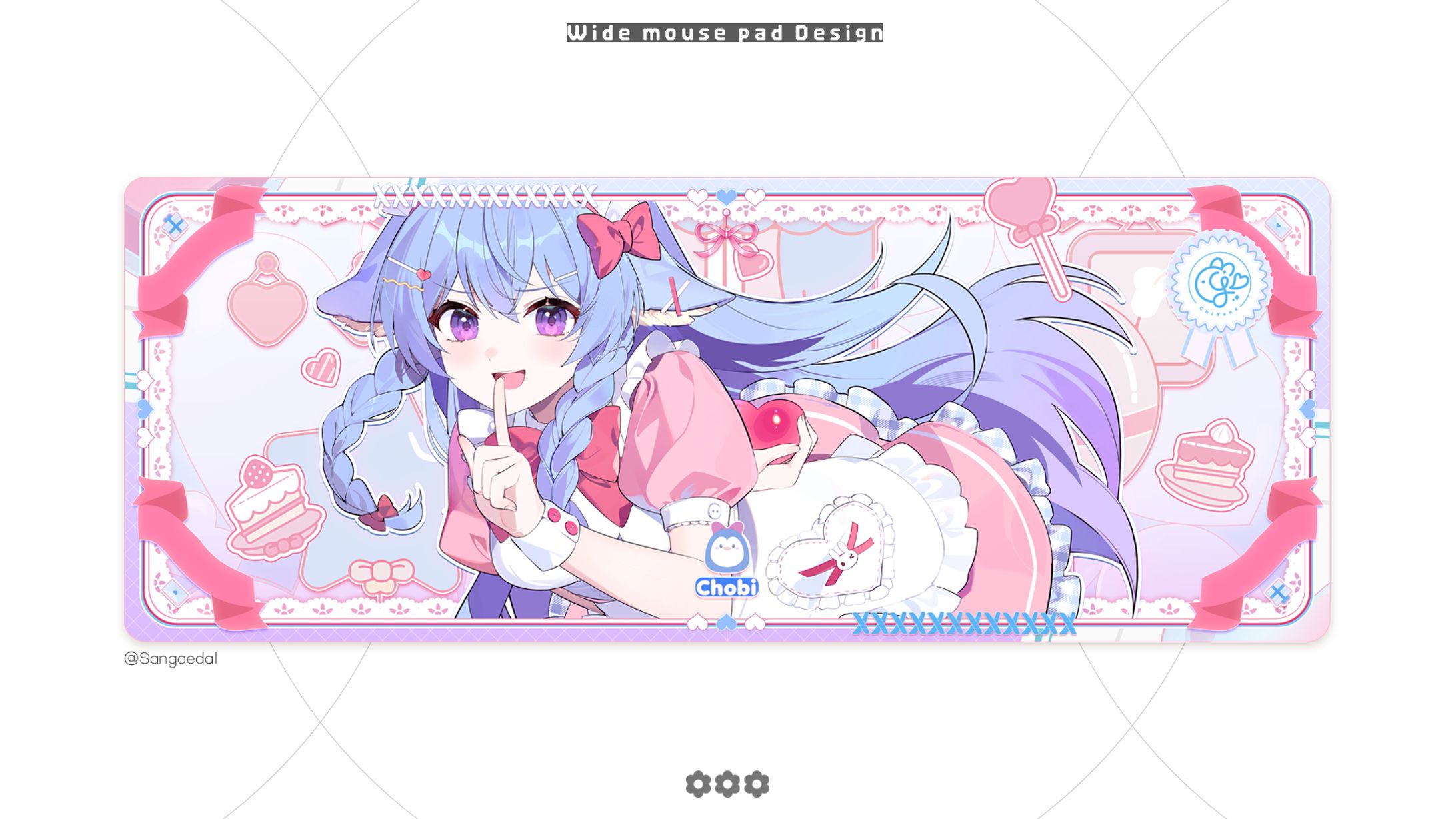 Chobi / Wide mouse pad design-1