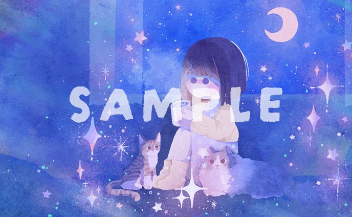 歌ってみた「嘘月」 イラスト / どみちゃん様