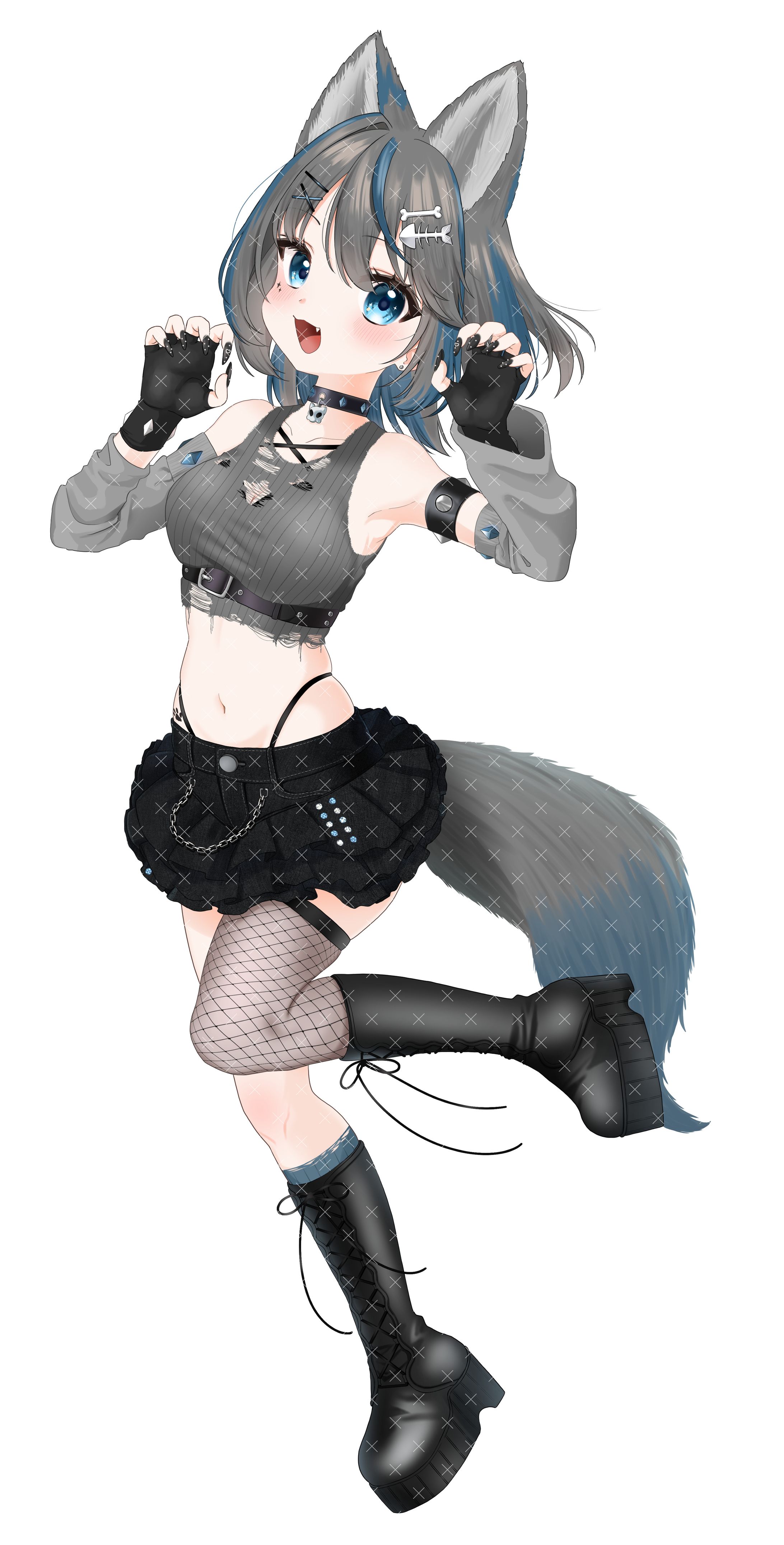【イラスト制作】犬宮まよ様キービジュアル制作-1