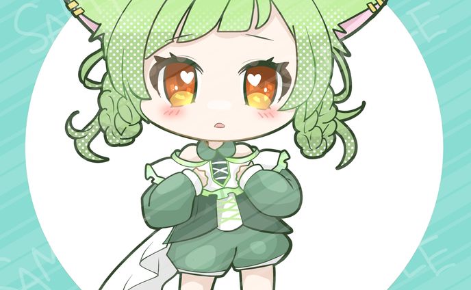 槻芦きいな様SDイラスト