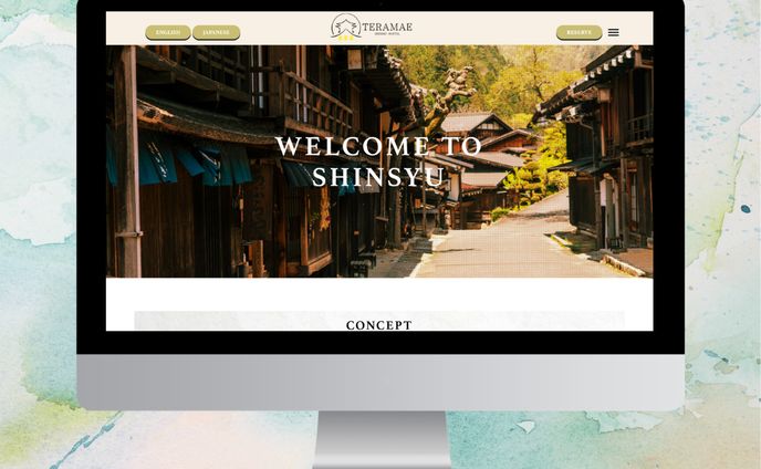 【デモサイト】ゲストハウスのHP 
