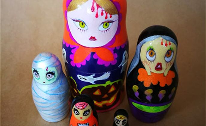ハロウィーンマトリョーシュカ