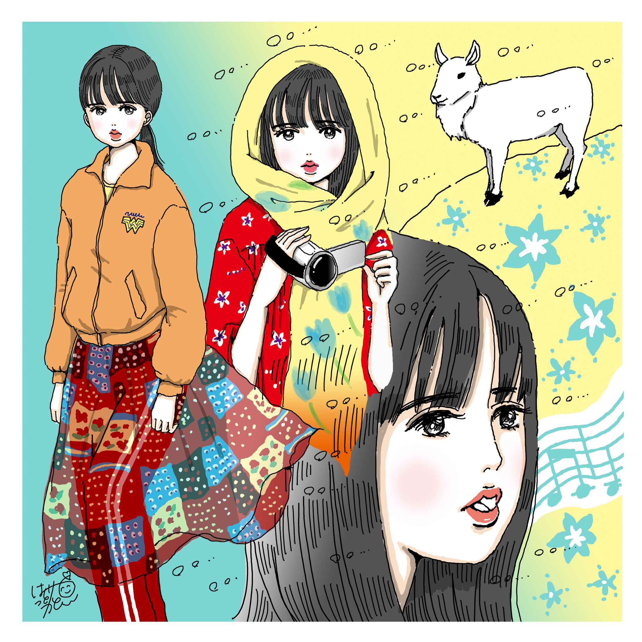 映画『旅のおわり世界のはじまり』寄稿イラスト-1