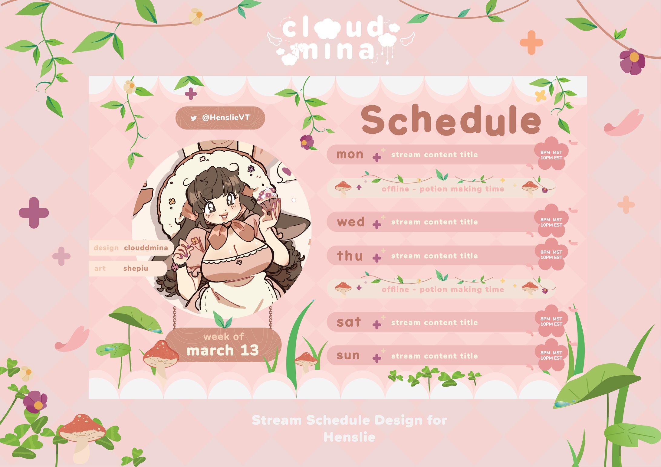 Vtuber Schedule Design -1