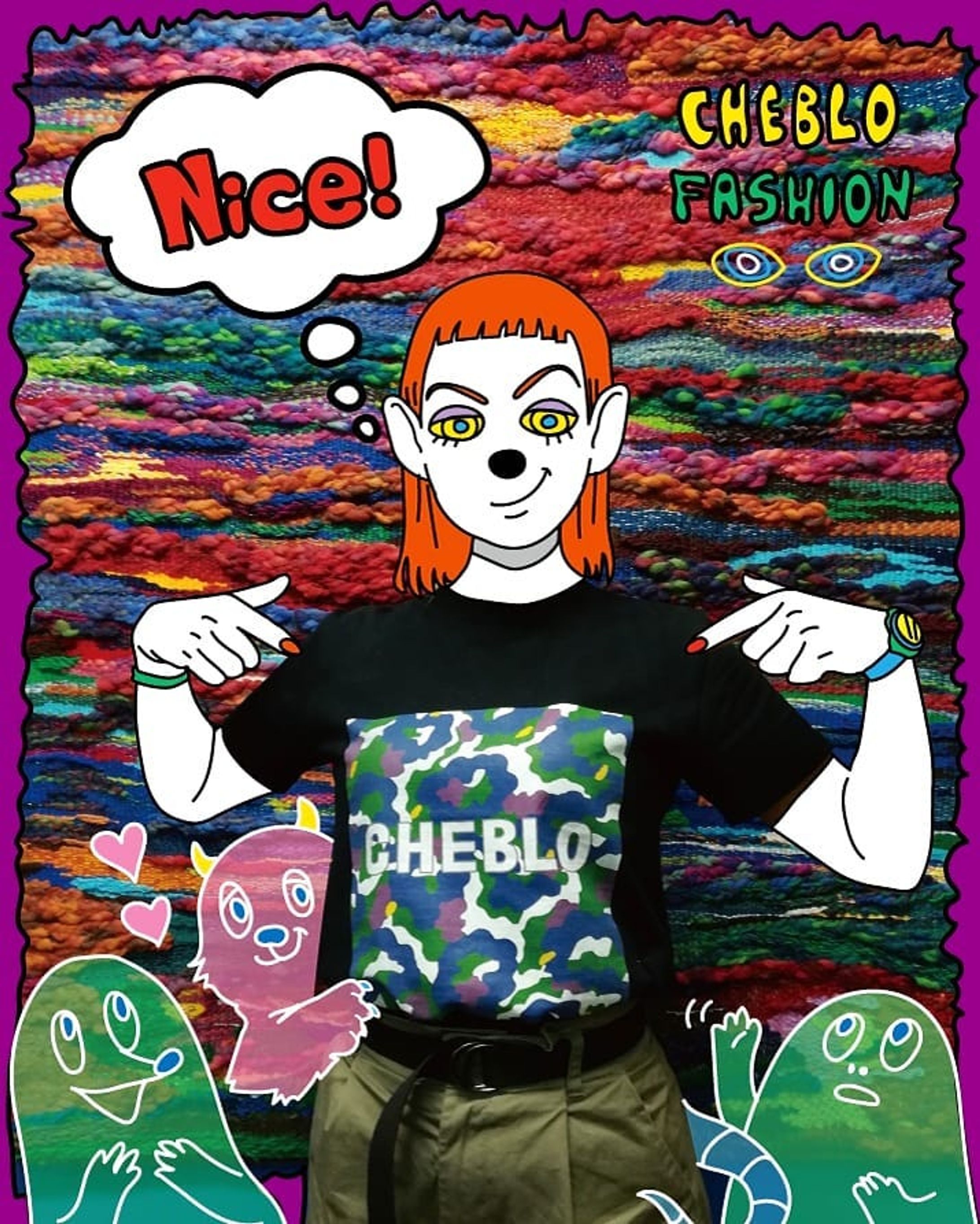 Ｔシャツコーデ🌟🌈👕 #tshirt #coordinate#fashion#today#character#pic#Illustrator#Illustration#絵#織り#art#ファッション#コーデ#girl#rock#animal#picture#nice#Ｔシャツ#スズリ#キャラクター#artwork#cheblo#cbch#cheblocrafthouse-1