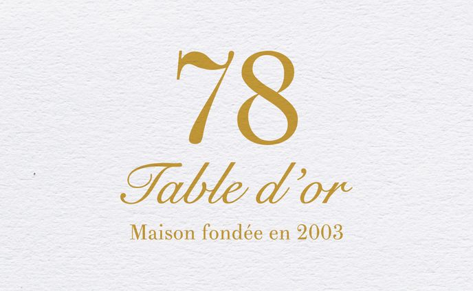 78 fuzukiyaoka / Table d'or  ロゴデザイン