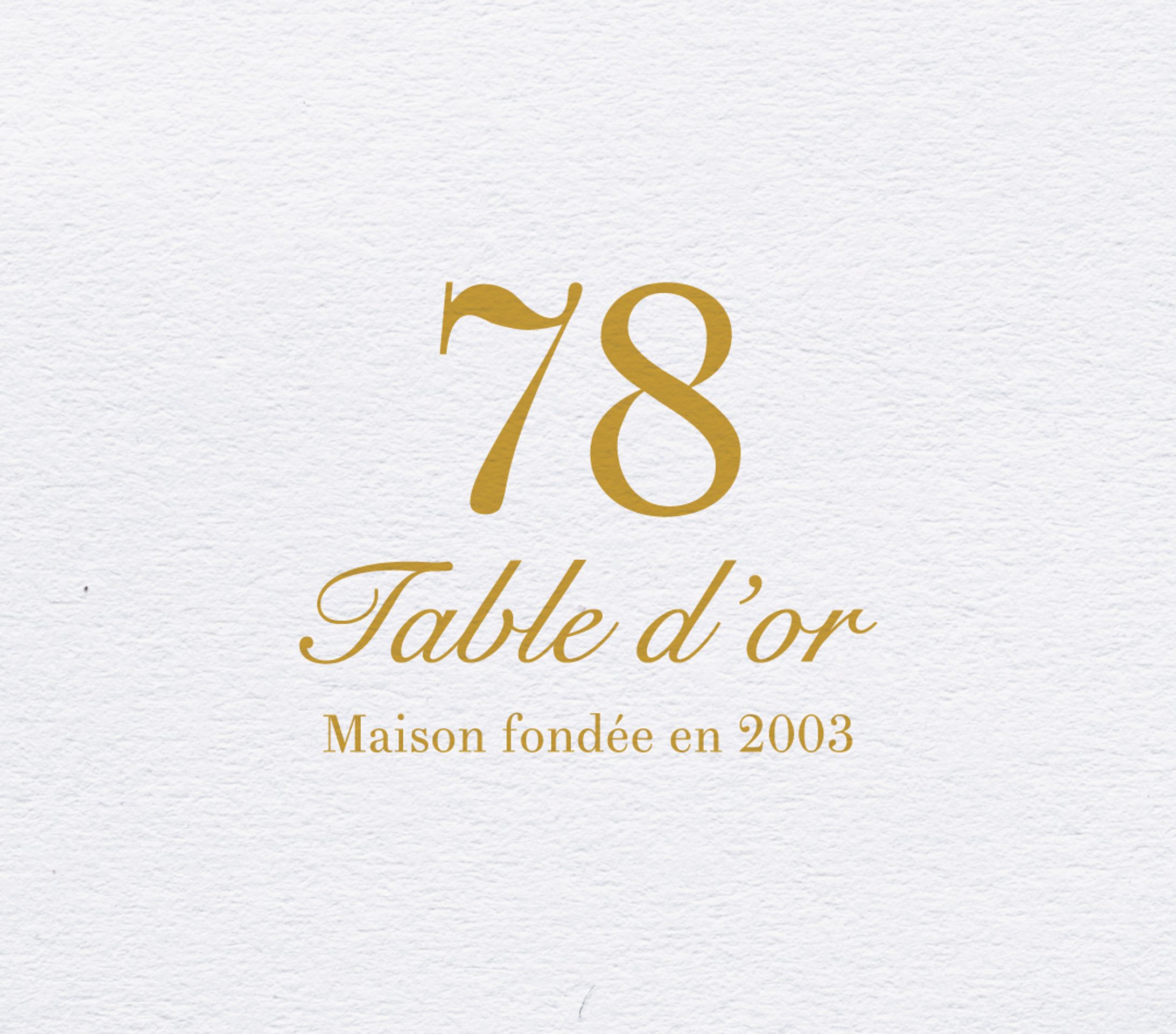 78 fuzukiyaoka / Table d'or  ロゴデザイン-1
