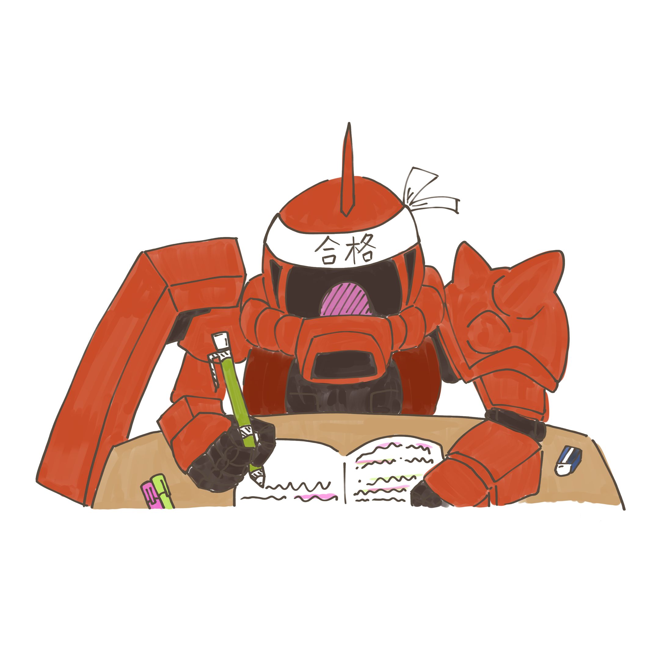 勉強ザクイラスト-1