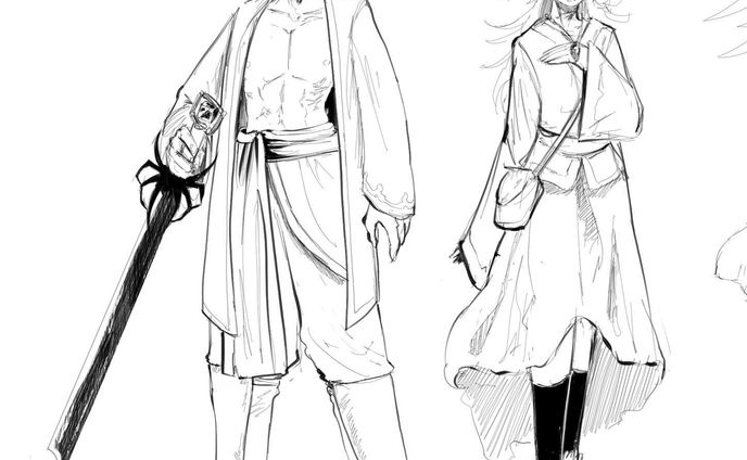 Hymn Siblings House of Eden Webmanga Character Design