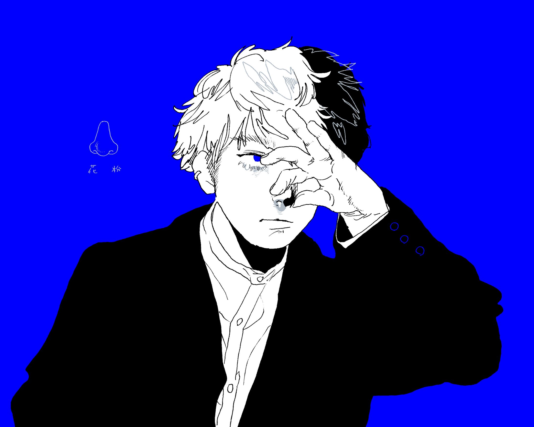 友人の似顔絵-1