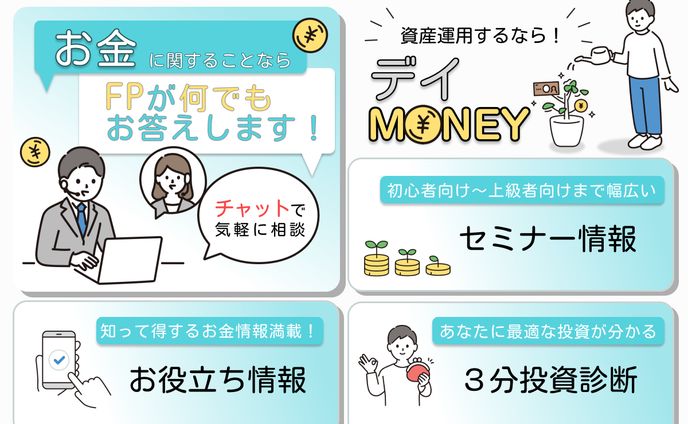 架空会社【資産運用デイMONEY】LINEリッチメニュー