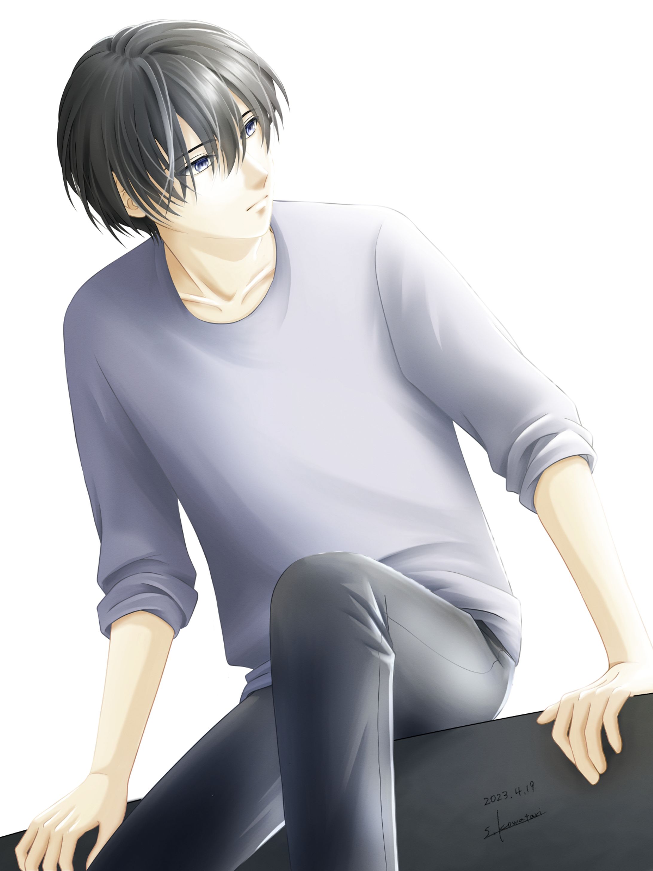 黒髪男子1-1