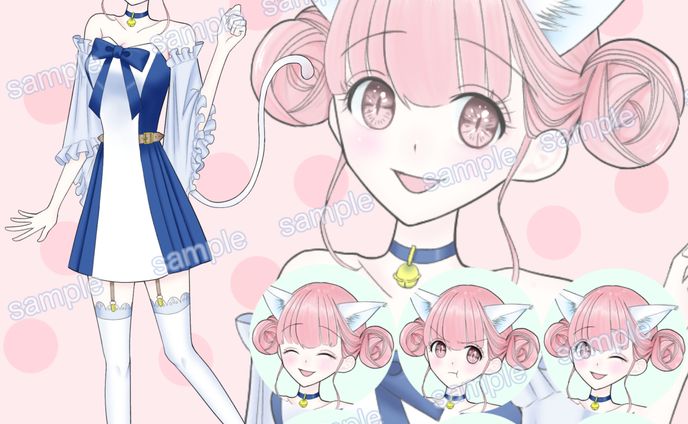 ネコ耳女の子（SKIMAキャラ販売）