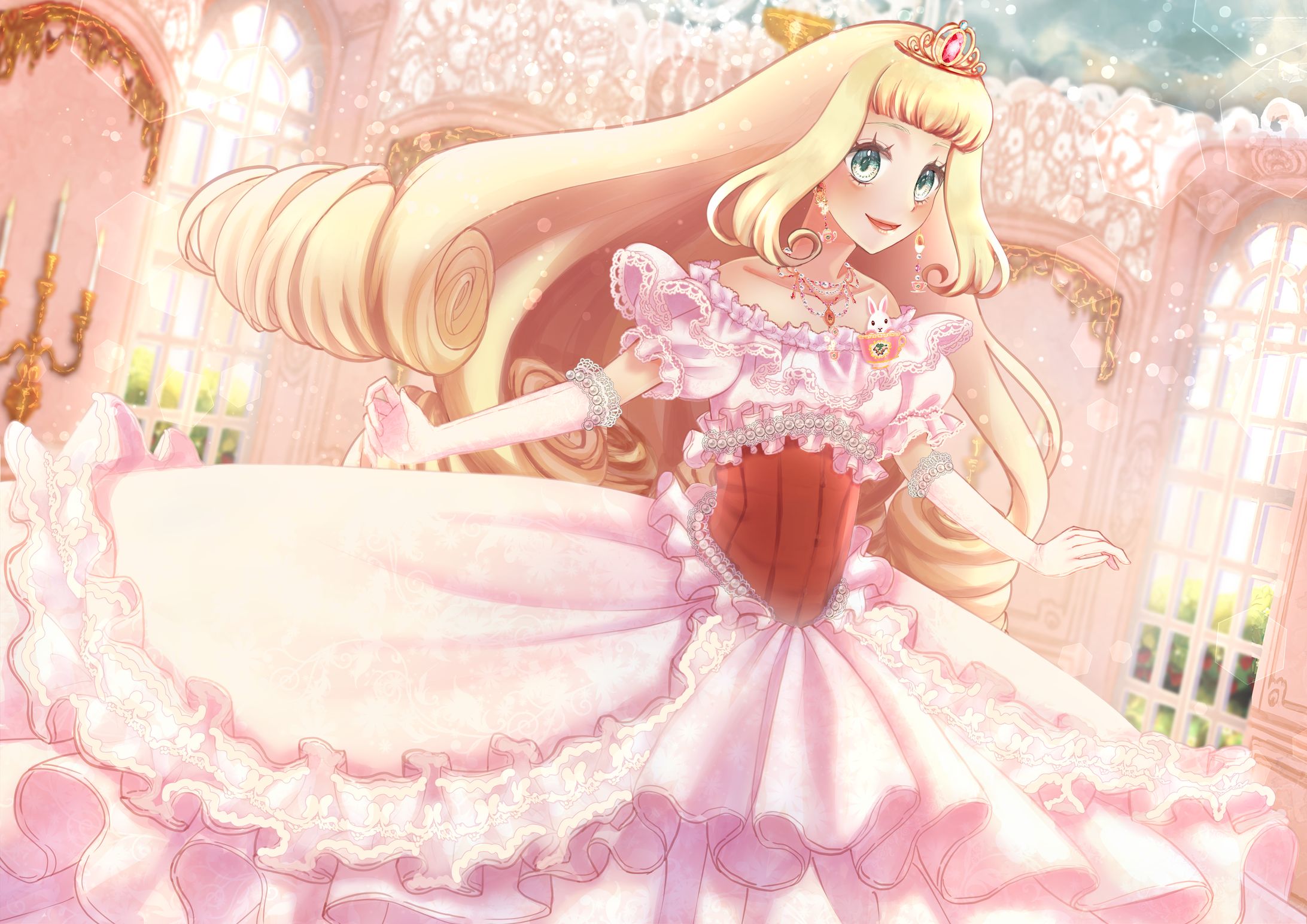 【イラスト】ストロベリーティードレス-1