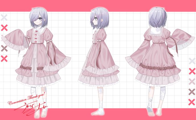 【ご依頼】キャラデザ・三面図【2025】