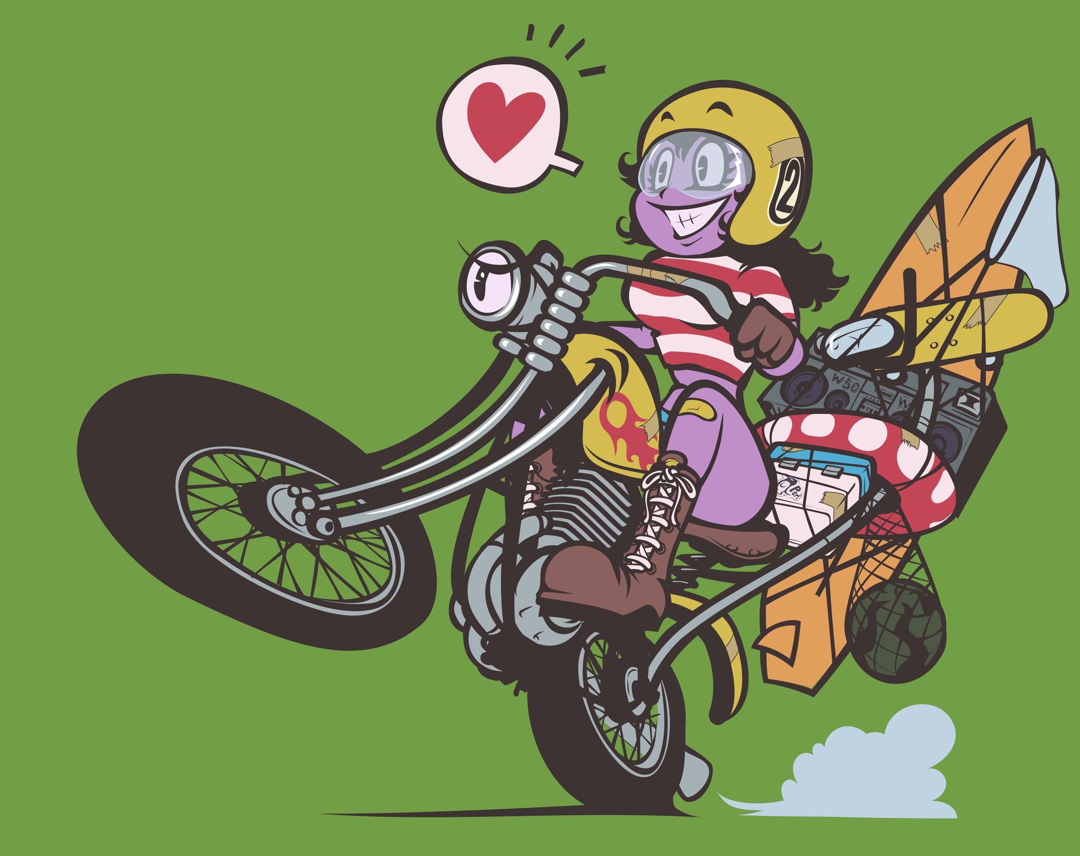 夏休みバイクガール-1