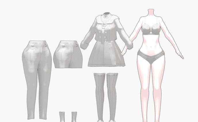【コミッション】モデリング・PhysBone設定 