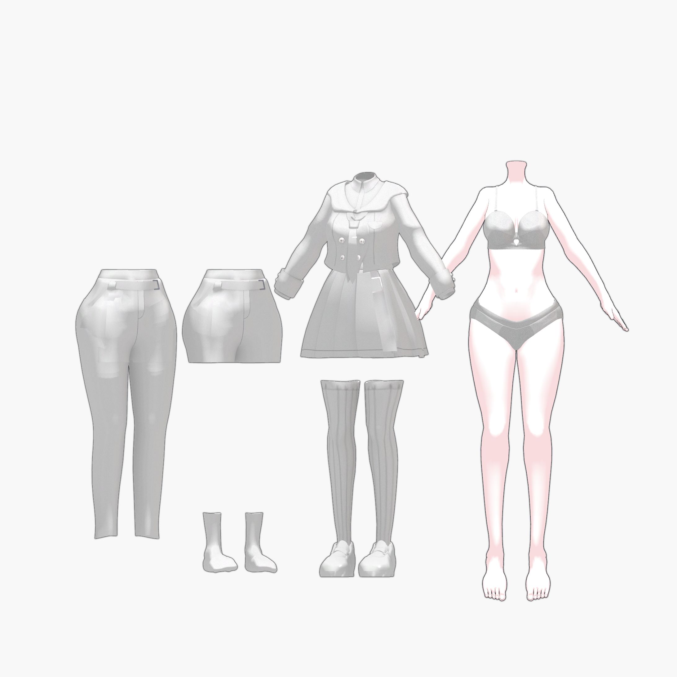 【コミッション】モデリング・PhysBone設定 -1