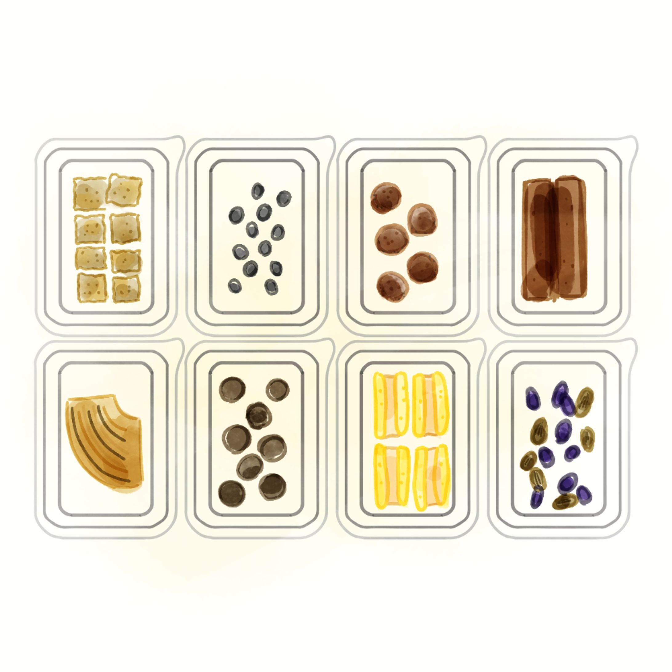 イラスト「おかしと私と」-1
