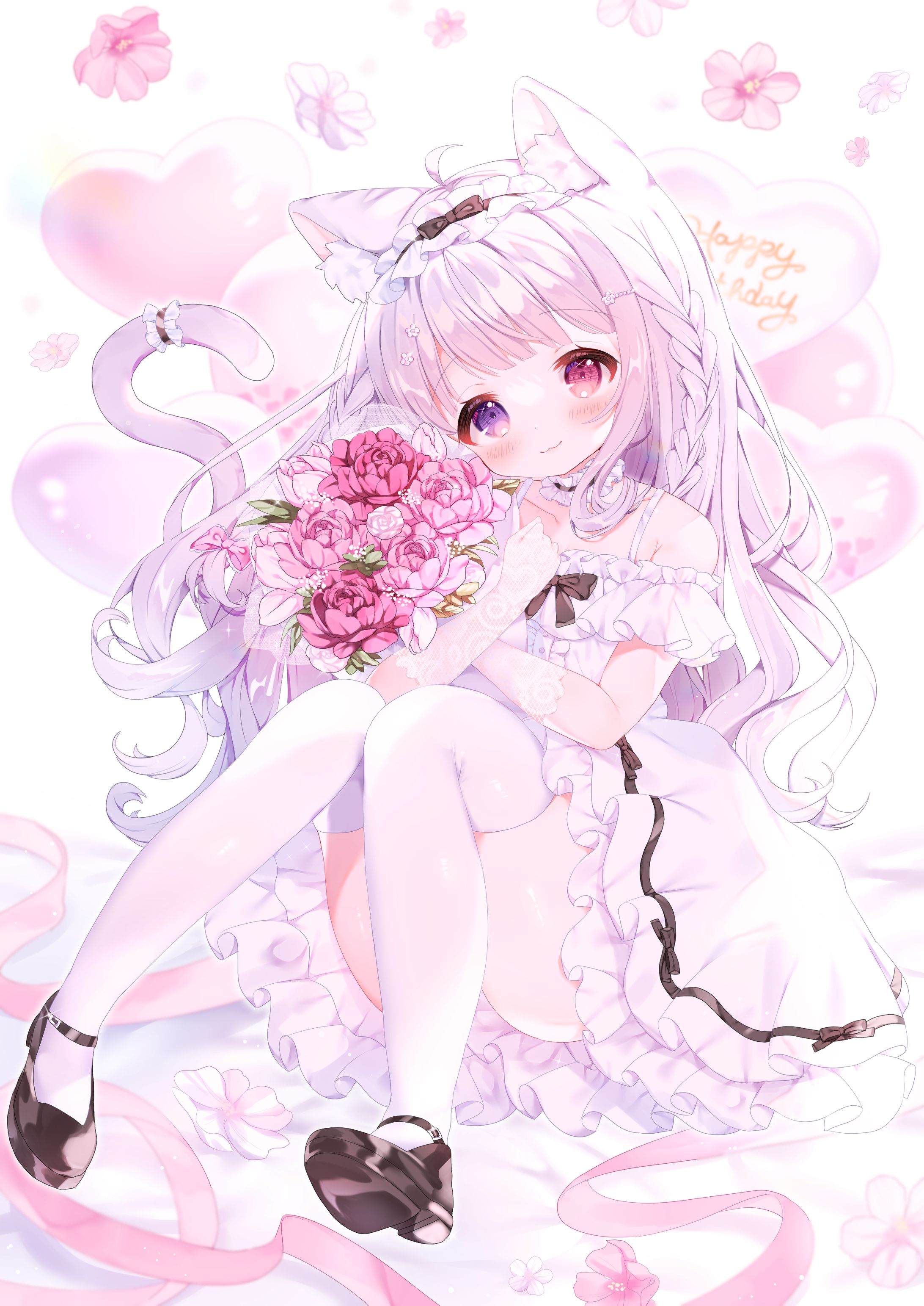 【 works 】白乃ねこり様 ┊ 誕生日記念イラスト-1