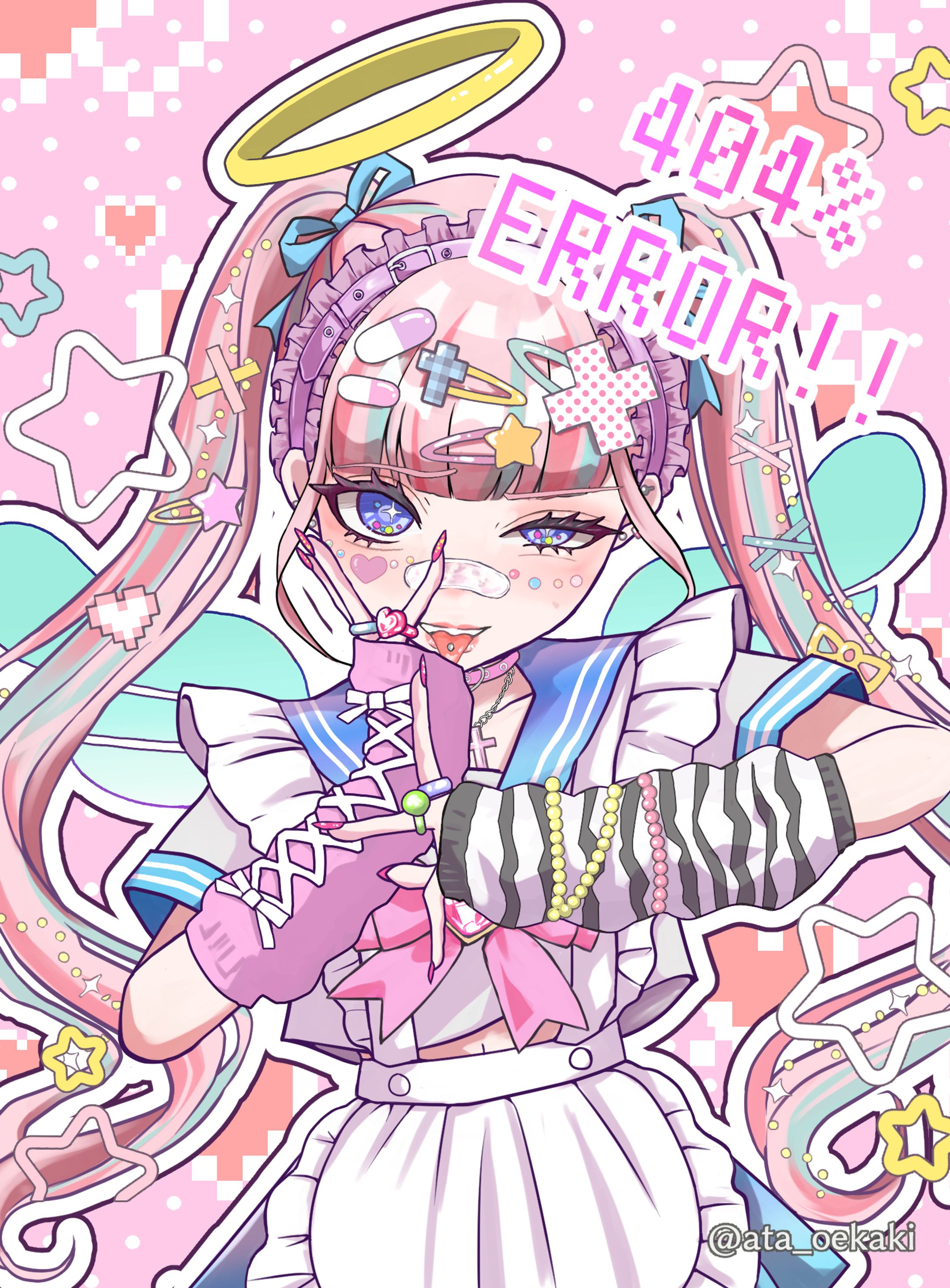 一枚絵イラスト(女の子)-1