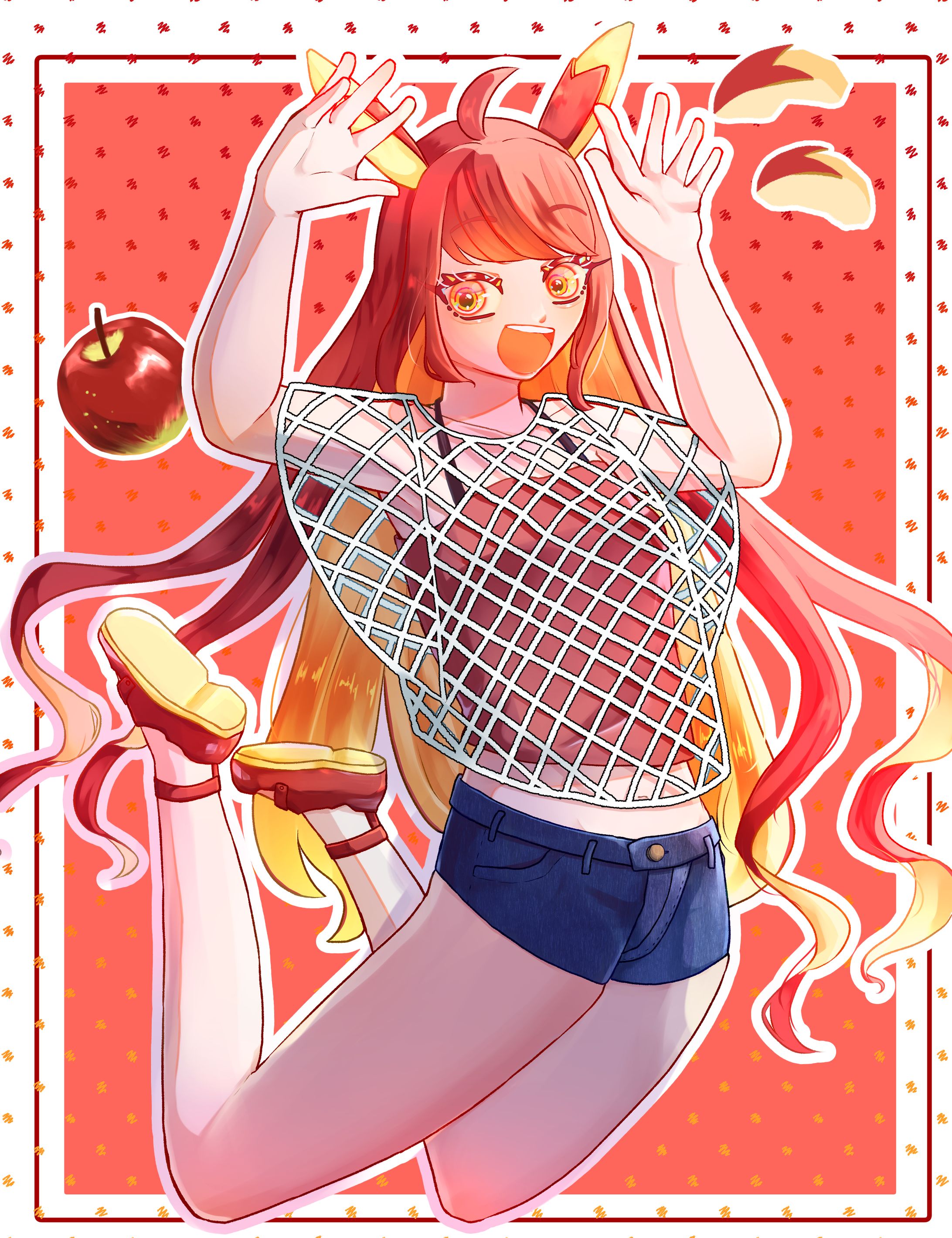 リンゴの擬人化-1