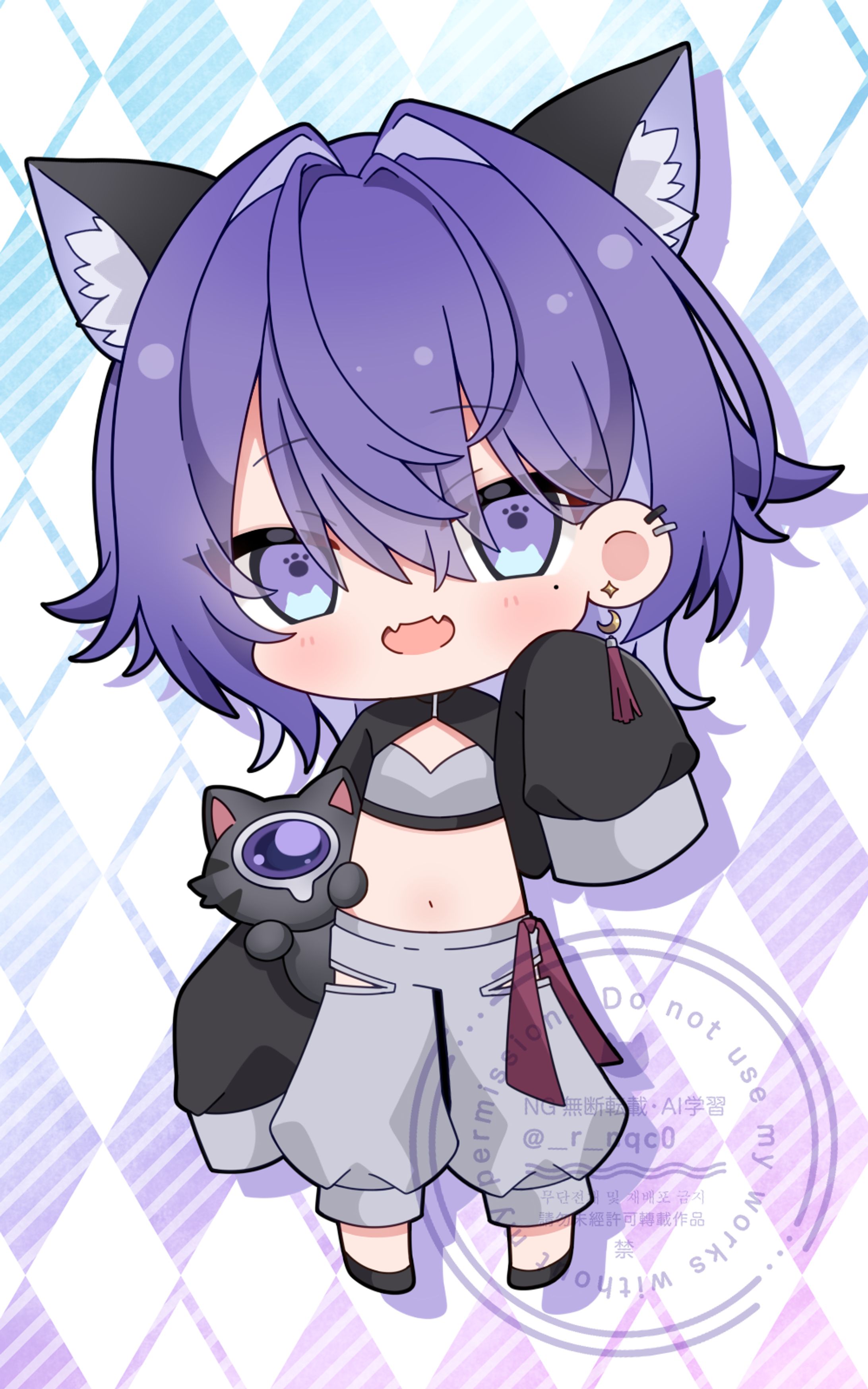 【fanbox】プレシャス猫野さん　SDイラスト-1