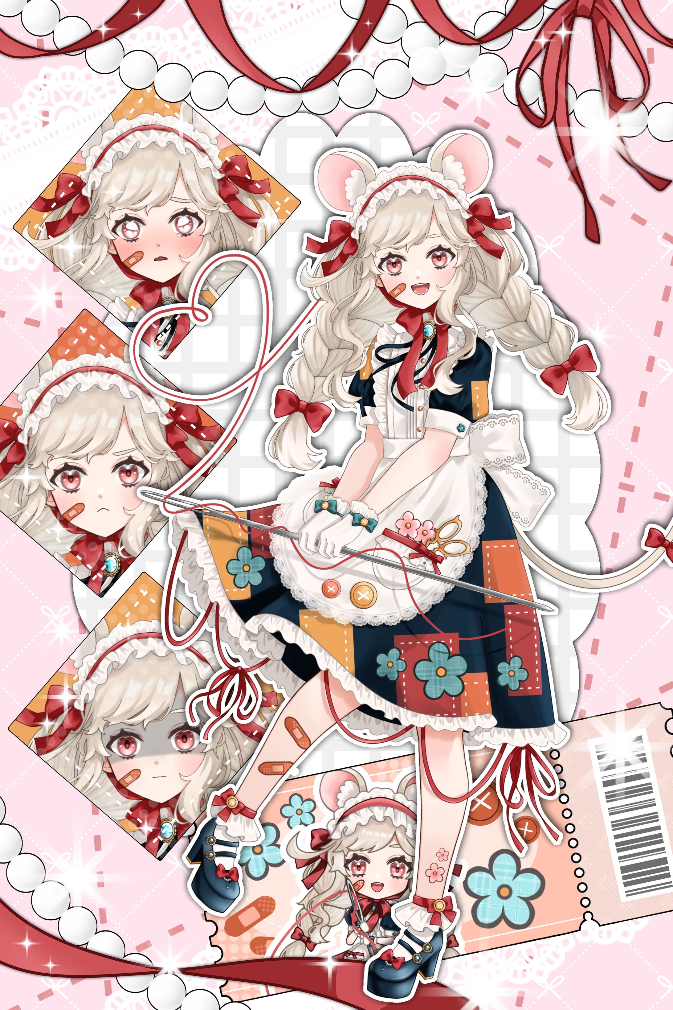 【SOLD OUT】完成品立ち絵_ねずみの女の子-1