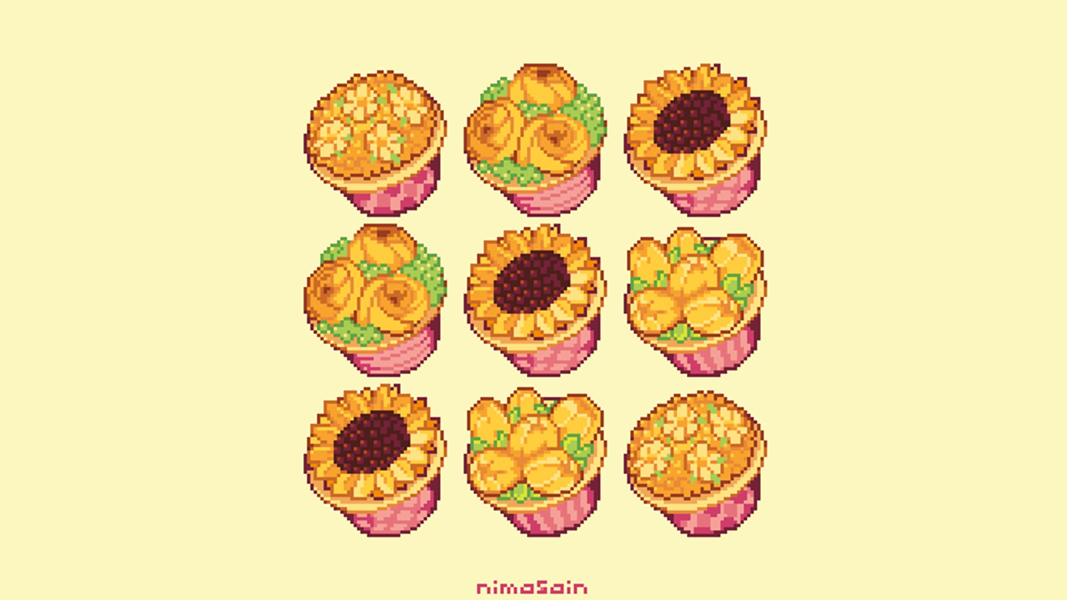 Yellow Flower Cupcakes-1